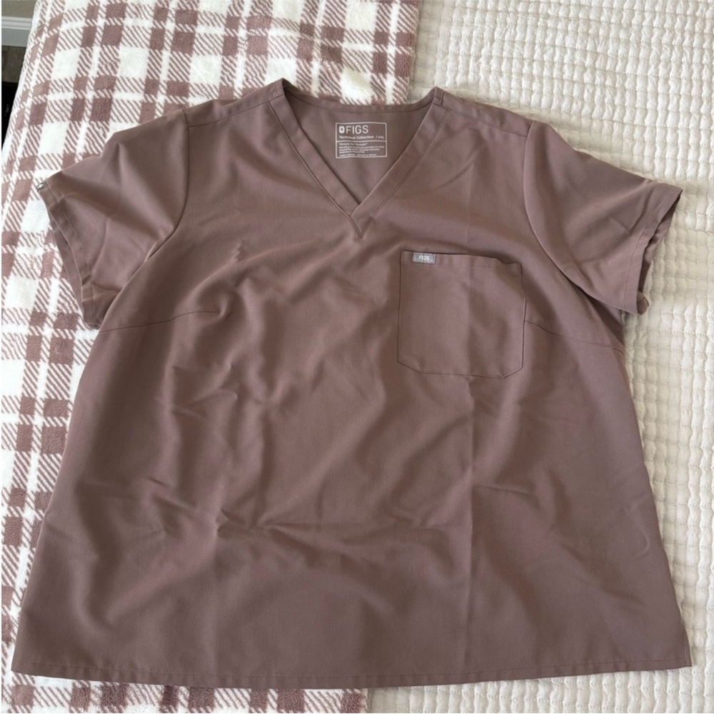 Figs Scrub Set in Smokey Taupe - 4XL Tall